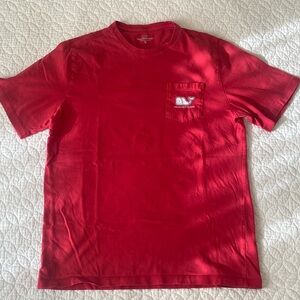 Vineyard Vines Red Baseball Logo T-shirt youth XL